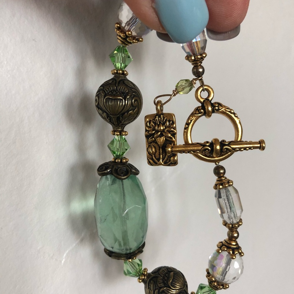 Bracelet , earring and charm set